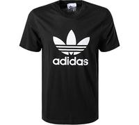 adidas ORIGINALS T-Shirt Herren Regular Fit Kurzarm Rundhals Baumwolle schwarz, S