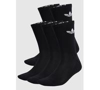 Adidas Trefoil Cushion Crew Socken, 6 Paar Socken schwarz M