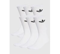 Adidas Trefoil Cushion Crew Socken, 6 Paar Socken weiss S