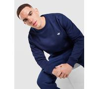 Sweatshirt ADIDAS ORIGINALS "TREFOIL ESSENTIALS CREW", Herren, Gr. XXL, night indigo, Obermaterial: 82% Baumwolle, 18% Polyester, normal, Rundhals, angesetztes Bündchen, Sweatshirts Sweatshirt (902493