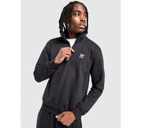 adidas Originals Trefoil Essentials 1/4 Zip Sweatshirt - Herren, Schwarz - XL