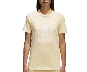 adidas Originals Trefoil Tee Damen-Shirt Mist Sun/White 38