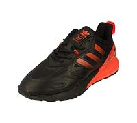 adidas Originals ZX 2K Boost Herren Running Trainers Sneakers (UK 8 US 8.5 EU 42, Black solar red GZ7735)