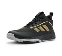 adidas Own The Game 3.0 Herren-Sneaker, Schwarz/Gold Metallic/Solid Grey, 10.5