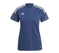 adidas Tiro 21 Damen Poloshirt dunkelblau / weiß Gr. S