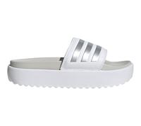 adidas Platform adilette Plateau Badelatschen Damen IE9703 - cloud white/zero met./grey one 40.5