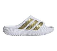 Badesandale ADIDAS SPORTSWEAR "PURECHILL SLIDES", Herren, Gr. 42, cloud weiß, gold metallic, gold metallic, Synthetik, Schuhe, Badelatschen (40564466-42) cloud weiß, gold metallic, gold metallic