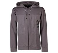 adidas Freizeit-Kapuzenjacke Essentials BrandLove Fleece (Baumwolle) grau Herren, Größe M