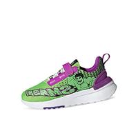 Adidas Racer TR21 Superhero EL C Gymnastikschuhe, semi solar Green/FTWR White/Shock Purple, 35 EU
