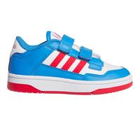 Sneaker ADIDAS SPORTSWEAR "RAPID COURT KIDS", Mädchen, Gr. 28, lucid ray blau, pure ruby, cloud weiß, Synthetik, Schuhe Sneaker, für Kinder (51321164-28) lucid ray blau, pure ruby, cloud weiß