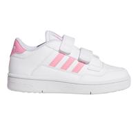 Sneaker ADIDAS SPORTSWEAR "RAPID COURT KIDS", Mädchen, Gr. 28, cloud weiß, bliss pink, cloud weiß, Synthetik, Schuhe Sneaker, für Kinder (51674161-28) cloud weiß, bliss pink, cloud weiß