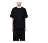 Adidas - Raw Edge 3-Stripes Kurzarm-T-Shirt - - Sport - Herren - Schwarzk - M