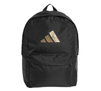 adidas Unisex Classic 3Bars Backpack, black/gold met., One Size
