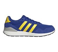 Sneaker ADIDAS SPORTSWEAR "RUN 60S 4.0", Gr. 44, semi lucid blau, gelb, grau two, Textil, Leder, sportlich, Schuhe (86230265-44) semi lucid blau, gelb, grau two