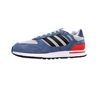Sneaker ADIDAS SPORTSWEAR "RUN 80S", Gr. 40, halblu, cschwarz, purrub, Leder, Synthetik, Textil, sportlich, Schuhe (94136124-40) halblu, cschwarz, purrub