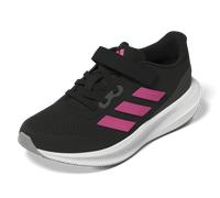 adidas Unisex Kinder RunFalcon 3.0 Elastic Lace Top Strap Shoes, Carbon Black/PULMAG/Grey SIX, 29 EU