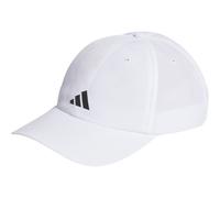 adidas Unisex Running Essentials AEROREADY Six-Panel Baseball Cap, White / Matte Silver, S