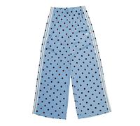 adidas Satin Polka Dots Wide Leg Pant Blau in Größe S