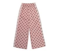 adidas Satin Polka Dots Wide Leg Pant Pink in Größe S