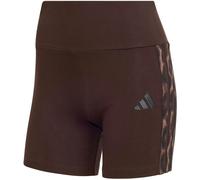 adidas Seasonal Essentials 3-Streifen Leopardenprint kurze Leggings Damen KA4759 - aurora coffee/multicolor XS