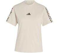 Adidas Seasonal Essentials Animal Print 3-Stripes Damen T-Shirt, braun 2XL