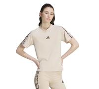 adidas Damen Seasonal Essentials Animal Print T-Shirt (Größe XS, beige)