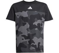 adidas Seasonal Essentials Camo Baumwoll-T-Shirt Kids, Farbe Schwarz, Größe 140