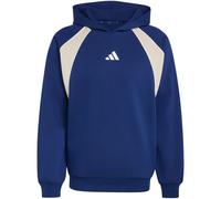 Kapuzensweatshirt ADIDAS SPORTSWEAR "M CB HD FL", Herren, Gr. L, dunkelblau, wonder alumina, sanftes weiß, Obermaterial: 70% Baumwolle, 30% Polyester, normal, Rundhals, angesetztes Bündchen, Sweatshir