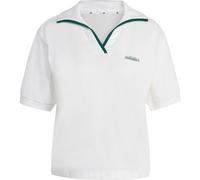 Adidas Poloshirt Seasonal Essentials Colorpop QF562 bestickt Weiß/Collegiate Green XS