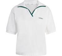 ADIDAS SPORT Seasonal Essentials Colorpop Polo with Embroidered Graphic (QF562) S White / Collegiate Green