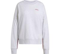 adidas Seasonal Essentials Colorpop Sweatshirt With Embroidered Graphic light grey heather-active maroon (A37L) 2XL