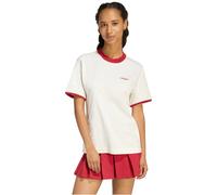 adidas Seasonal Essentials Embroidered Graphic Colorpop T-Shirt Damen KB8196 - off white/active maroon S