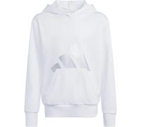 Adidas Seasonal Essentials Glam Cotton Mädchen Kapuzensweater, weiß 170