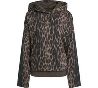 Adidas Seasonal Essentials Leopard Print French Terry with 3-Stripes Damen Kapuzensweater, multicolor S