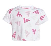 Adidas Seasonal Essentials Logo Celebration Crop- Mädchen T-Shirt, weiß 152