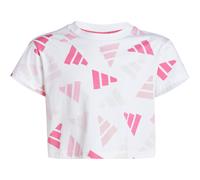 adidas Seasonal Essentials Logo Celebration Cropped T-Shirt Mädchen JC7710 - white 164