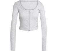 Seasonal Essentials Rib Cardigan Light Grey Heather L