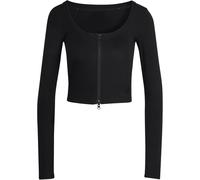 Seasonal Essentials Rib Cardigan Black S