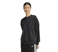 Seasonal Essentials Satin-Sweatshirt, V-Ausschnitt Black XL