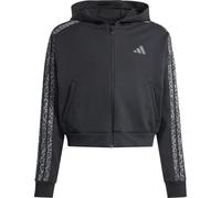 adidas Mädchen Seasonals Animal Full Zip Hoodie Sweatshirt, Black/Multicolor/Grey six, 13-14 Years