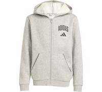 adidas Seasonals Collegiate Typography Sweatjacke Kinder KC4583 - medium grey heather/black 164