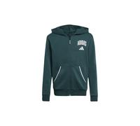 adidas Seasonals Essentials Collegiate Typography Full-Zip Hoodie Kinder - grün/weiß - 152