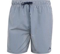adidas Sportswear Seersucker Stripy 5" Badeshorts Herren JX2674 - wonder white/preloved ink XS
