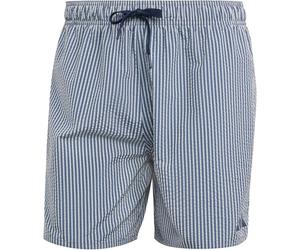 adidas Seersucker Stripy 5" Badeshorts Herren JX2674 - wonder white/preloved ink XXL