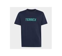 Funktionsshirt ADIDAS TERREX "KIDS MULTI LOGO", Mädchen, Gr. 170, blau (legend ink), Obermaterial: 100% Baumwolle, Rundhals, Shirts Funktionsshirt (91519708-170) legend ink