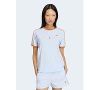 Adidas Originals 3 Stripes Kurzarm-t-shirt L Crystal Sky