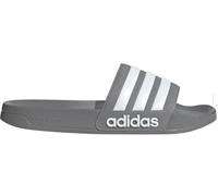 adidas Shower Adilette Badelatschen Slides (Grey/White, EU Schuhgrößensystem, Erwachsene, Numerisch, M, 44.5)