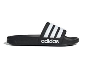 adidas Shower Adiletten Badelatschen (black/white, EU Schuhgrößensystem, Erwachsene, Numerisch, M, 46)