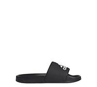 adidas Unisex Adilette Shower Slide Sandal, Black/White/Core Black, 11 US Men