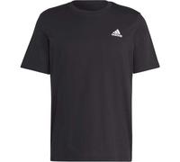 Adidas - Essentials Single Jersey Embroidered Black - T-Shirt - Schwarz - M - 100% Baumwolle,Jersey Schwarz M